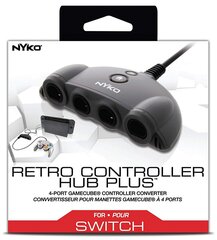 Nintendo Switch Nyko Retro Controller Hub Plus - 4-Port GameCube Controller Converter hinta ja tiedot | Adapterit | hobbyhall.fi