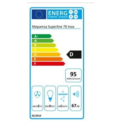 Mepamsa Superline 70 hinta ja tiedot | Liesituulettimet | hobbyhall.fi