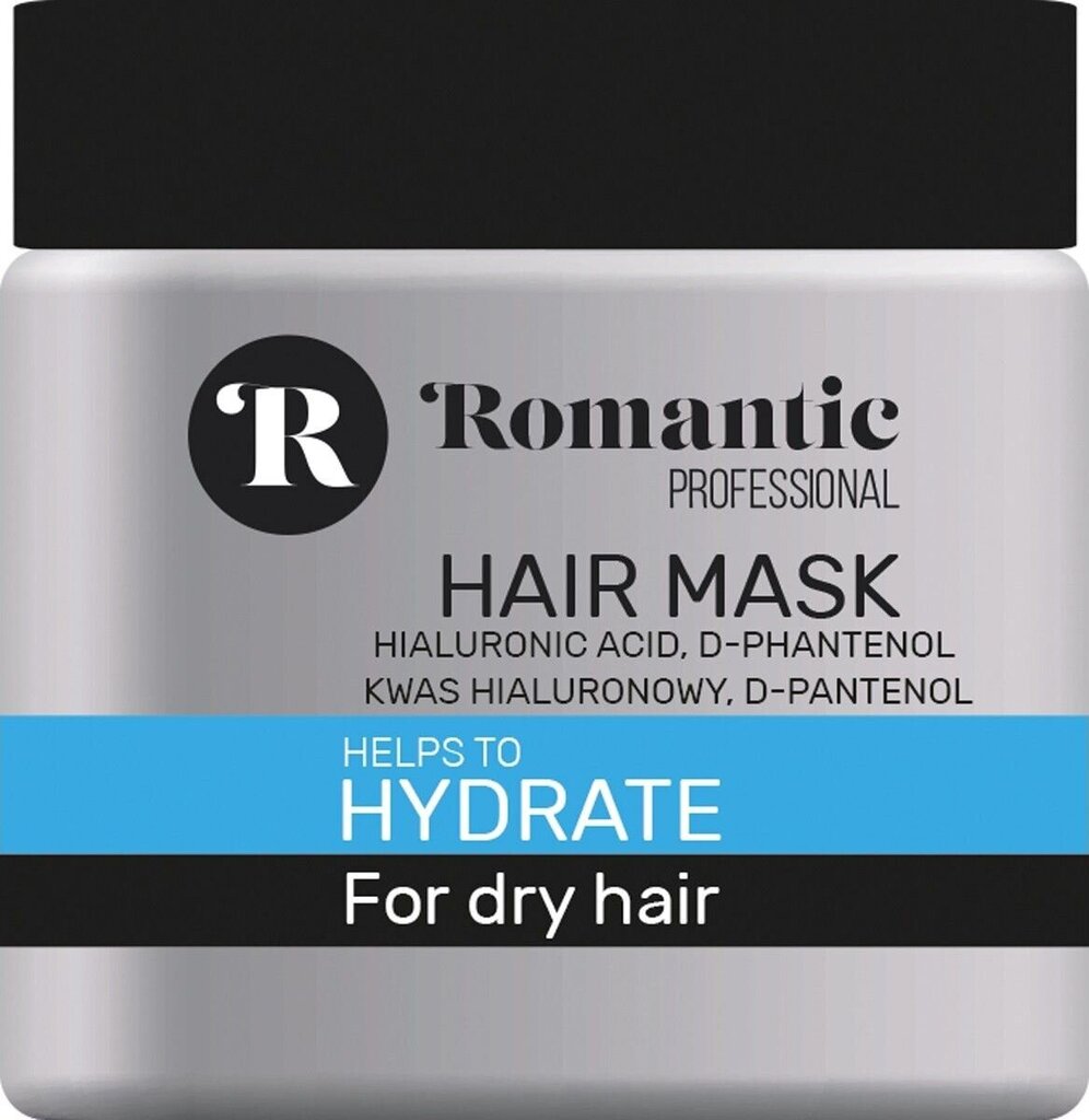 Kosteuttava hiusnaamio Romantic Professional Hydrate 500 ml hinta ja tiedot | Naamiot, öljyt ja seerumit | hobbyhall.fi