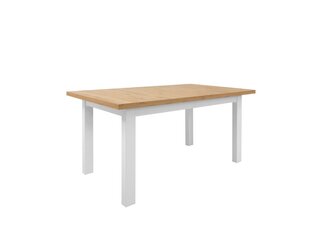 Jatkettava pöytä BRW Erla, valkoinen/ruskea hinta ja tiedot | Ruokapöydät | hobbyhall.fi