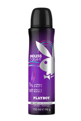 Deodoranttispray Playboy Endless Night For Her naisille 150ml hinta ja tiedot | Naisten ihonhoito | hobbyhall.fi