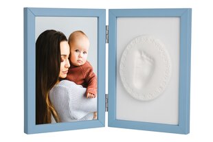 Tiny Memories kaksinkertainen kuvakehys, jossa painatus, sininen hinta ja tiedot | Kipsisetit ja valokuvakehykset | hobbyhall.fi