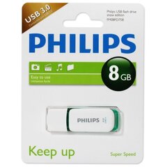 PHILIPS USB 3.0 MUISTITIKKU SNOW EDITION (SININEN) 8GB hinta ja tiedot | Philips Kovalevyt ja muistitikut | hobbyhall.fi
