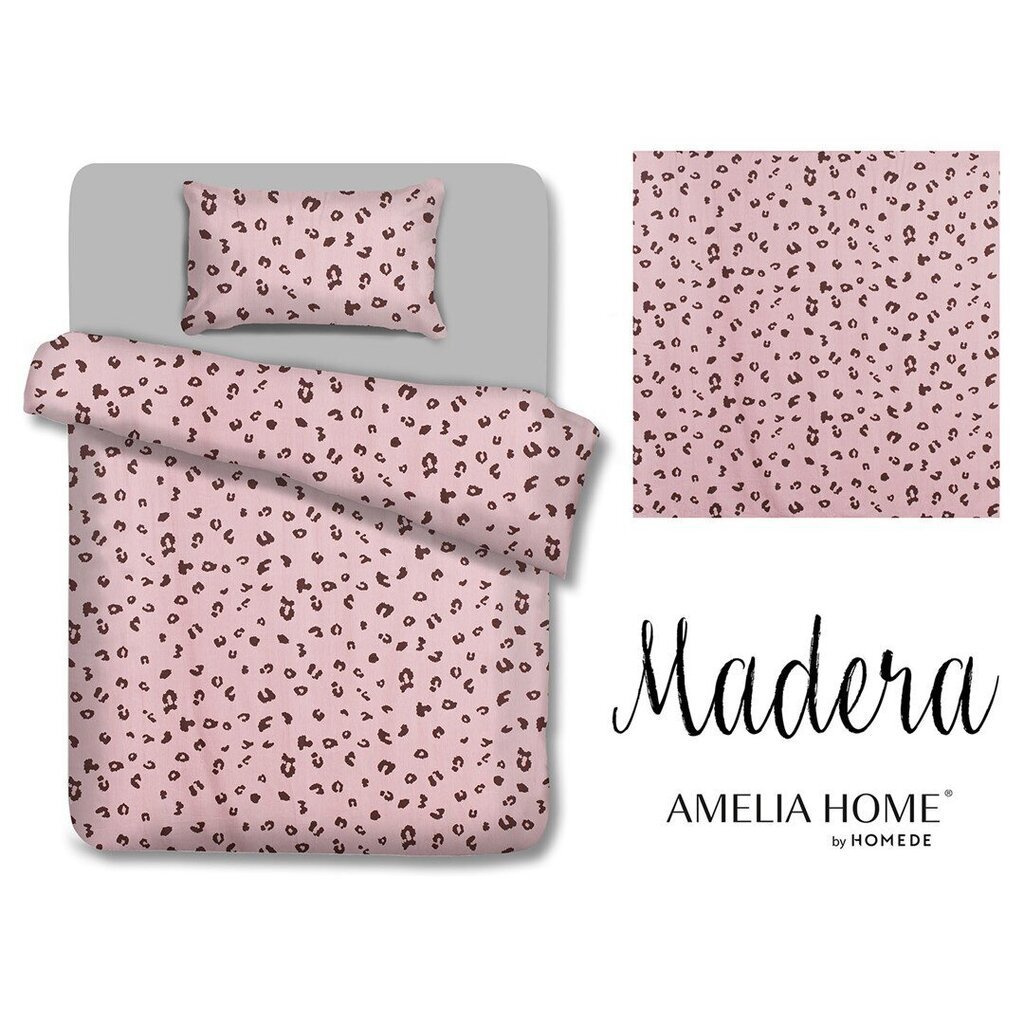 AmeliaHome vuodevaatteet Madera Pink Panther 135x200, 2-osainen hinta ja tiedot | Pussilakanat ja tyynyliinat | hobbyhall.fi