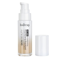 Pohjustusvoide IsaDora Skin Beauty Perfecting & Protecting SPF35 30 ml, 02 Linen hinta ja tiedot | Meikkivoiteet ja puuterit | hobbyhall.fi