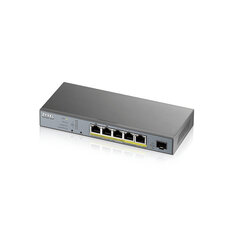 Zyxel GS1350-6HP-EU0101F verkkokytkin Hallittu L2 Gigabit Ethernet (10/100/1000) Harmaa Power over Ethernet (PoE) hinta ja tiedot | Verkkokytkimet | hobbyhall.fi