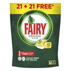 Astianpesukonetabletit Lemon Fairy 42 hinta ja tiedot | Fairy Koti ja keittiö | hobbyhall.fi