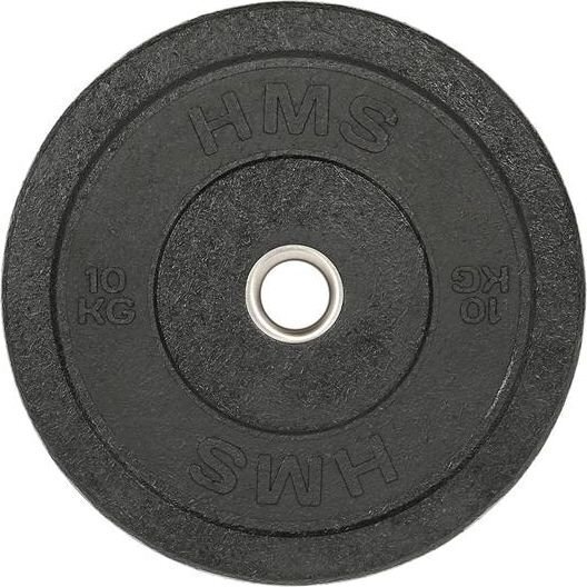 Kumipintainen olympiapaino CHTBR10 10 kg HMS hinta ja tiedot | Käsipainot, kahvakuulat ja voimaharjoittelu | hobbyhall.fi