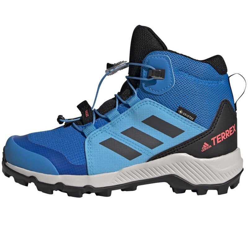 Lasten vaelluskengät Adidas Terrex Mid Gtx K Jr GY7682, sininen hinta ja tiedot | Lasten saappaat | hobbyhall.fi