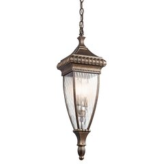 Elstead Lighting Venetian rain KL-VENETIAN8-M -ulkoriippuvalaisin, 18,4 x 18,4 x 62,9 cm, E14, ruskea / kirkas läpinäkyvä hinta ja tiedot | Puutarha- ja ulkovalot | hobbyhall.fi