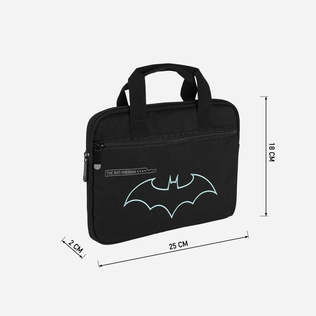 Koululaukku Batman, musta (18 x 2 x 25 cm) hinta ja tiedot | Koulureput ja -laukut | hobbyhall.fi