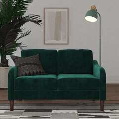 Marbella Loveseat -sohva, 131 x 86,5 x 80 cm, vihreä hinta ja tiedot | Sohvat ja vuodesohvat | hobbyhall.fi