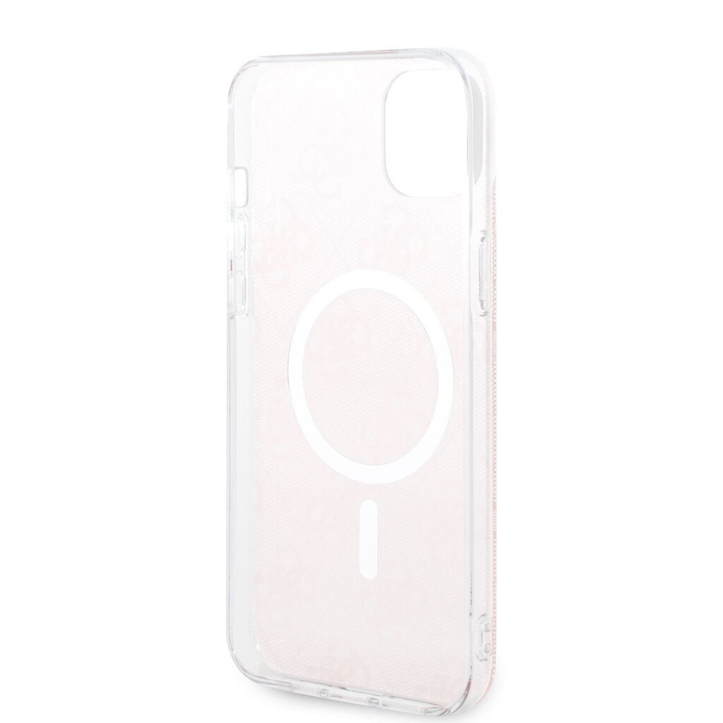 Guess 4G MagSafe-yhteensopiva kotelo + langaton laturi iPhone 14 Plus -puhelimelle Vaaleanpunainen hinta ja tiedot | Puhelimen kuoret ja kotelot | hobbyhall.fi