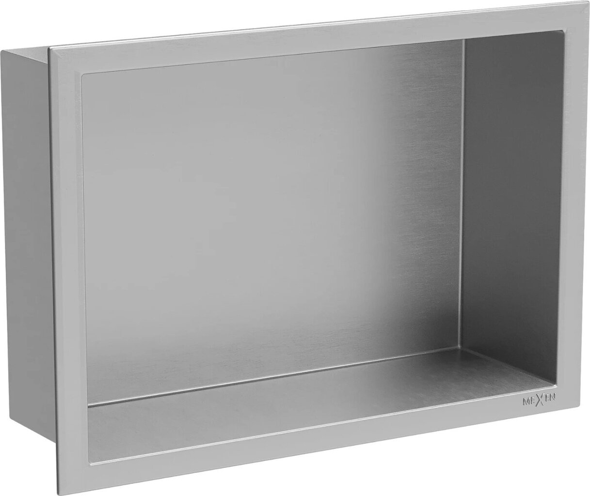 Mexen X-Wall-R upotettu seinähylly, 30x20 cm, Inox hinta ja tiedot | Kylpyhuoneen sisustus | hobbyhall.fi