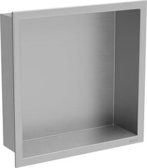 Mexen X-Wall-R upotettava seinähylly, 30x30 cm, Inox hinta ja tiedot | Kylpyhuoneen sisustus | hobbyhall.fi