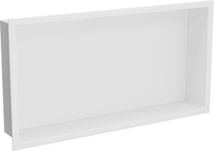 Mexen X-Wall-R upotettava seinähylly, 60x30 cm, valkoinen hinta ja tiedot | Kylpyhuoneen sisustus | hobbyhall.fi