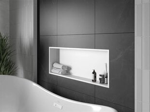 Mexen X-Wall-R upotettu seinähylly, 90x30 cm, valkoinen hinta ja tiedot | Kylpyhuoneen sisustus | hobbyhall.fi