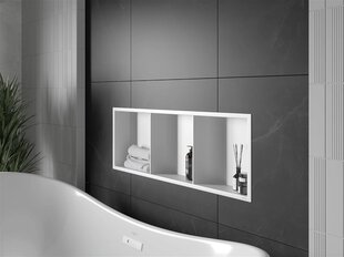Mexen X-Wall-R upotettava seinähylly 3l, 90x30 cm, valkoinen hinta ja tiedot | Kylpyhuoneen sisustus | hobbyhall.fi