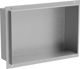 Mexen X-Wall-NR upotettava seinähylly, 30x20 cm, Inox hinta ja tiedot | Kylpyhuoneen sisustus | hobbyhall.fi