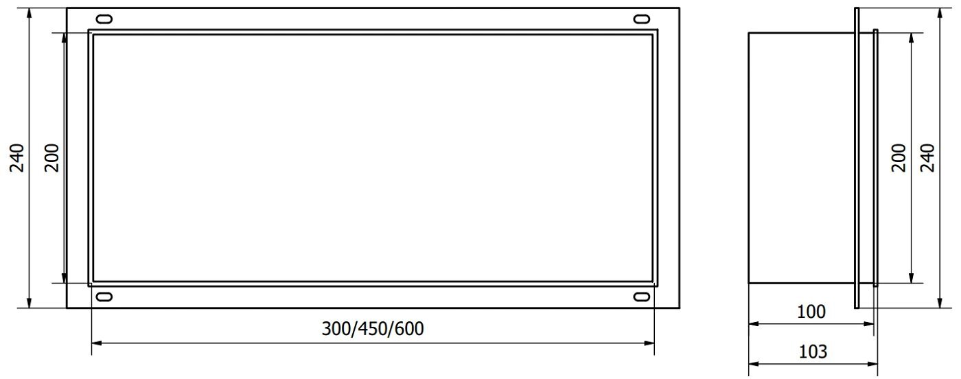 Mexen X-Wall-NR upotettava seinähylly, 30x20 cm, Valkoinen hinta ja tiedot | Kylpyhuoneen sisustus | hobbyhall.fi