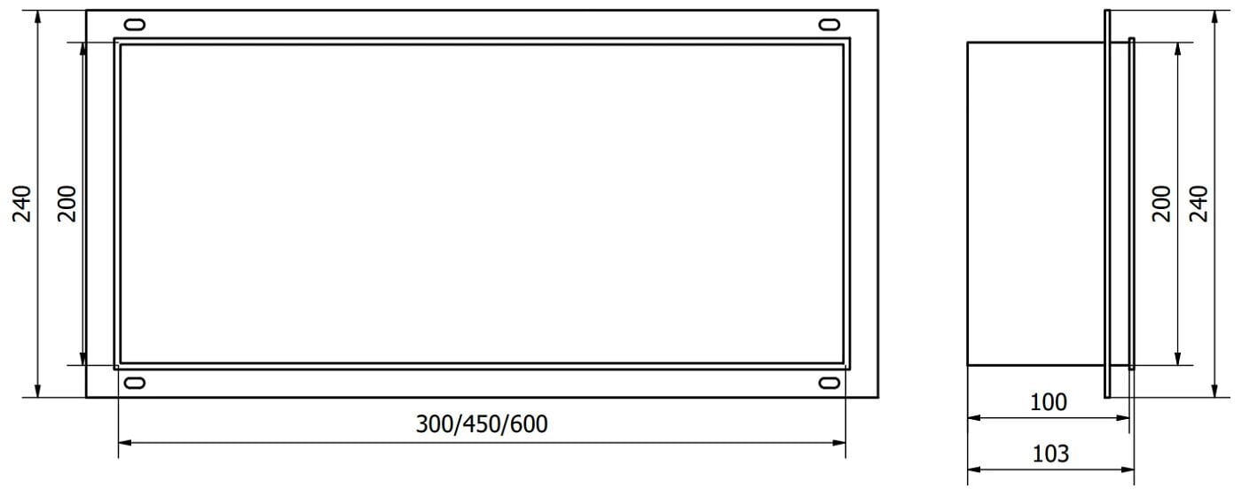 Mexen X-Wall-NR upotettava seinähylly, 60x20 cm, Valkoinen hinta ja tiedot | Kylpyhuoneen sisustus | hobbyhall.fi