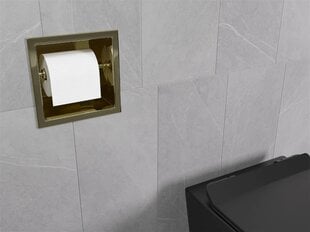 Mexen X-Wall-P piilotettava wc-paperiteline, kulta hinta ja tiedot | Kylpyhuoneen sisustus | hobbyhall.fi