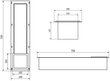 Mexen X-Wall-B piilotettava wc-paperiteline, Inox hinta ja tiedot | Kylpyhuoneen sisustus | hobbyhall.fi