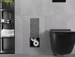 Mexen X-Wall-B piilotettava wc-paperiteline kehyksellä, musta hinta ja tiedot | Kylpyhuoneen sisustus | hobbyhall.fi