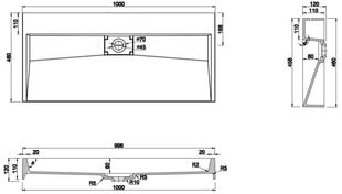 Konglomeraattiallas Mexen Ava B/O, 100x46 cm hinta ja tiedot | Pesualtaat | hobbyhall.fi