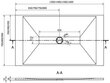 Suorakulmainen suihkuallas Mexen Toro SMC sifoni, Valkoinen, 140x70,80,90 cm hinta ja tiedot | Suihkualtaat | hobbyhall.fi