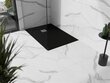 Suihkuallas Mexen Stone+ suorakulmainen, sifonilla, musta, 120x70,80,90,100 cm. hinta ja tiedot | Suihkualtaat | hobbyhall.fi