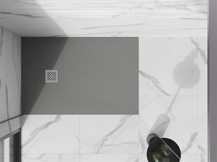 Suihkuallas Mexen Stone+ suorakulmainen sifonilla, harmaa, 100x70,80,90 cm hinta ja tiedot | Suihkualtaat | hobbyhall.fi
