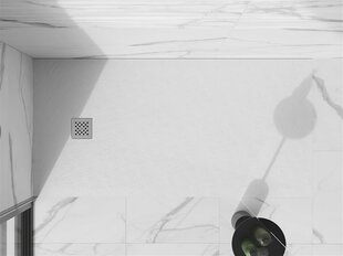 Suorakaiteen muotoinen suihkuallas Mexen Stone+ sifonilla, valkoinen, 180x70,80,90,100 cm hinta ja tiedot | Suihkualtaat | hobbyhall.fi