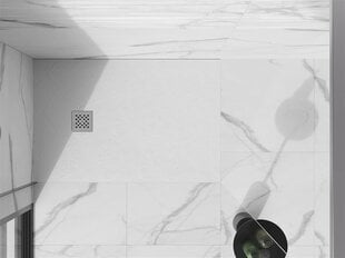 Suorakaiteen muotoinen suihkuallas Mexen Stone+ -sifonilla, valkoinen, 140x70,80,90,100 cm hinta ja tiedot | Suihkualtaat | hobbyhall.fi