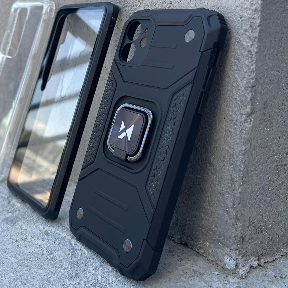 Wozinsky Ring Armor iPhone 14 Pro puhelimelle, vaaleanpunainen hinta ja tiedot | Puhelimen kuoret ja kotelot | hobbyhall.fi