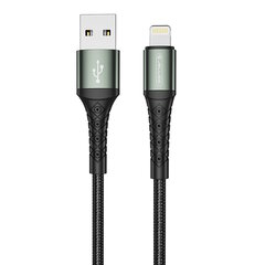 Jellico B12 nailonpunottu iPhone &iPad Lightning USB-data ja nopea 3.1A laturikaapeli, 2m, musta hinta ja tiedot | Kaapelit ja adapterit | hobbyhall.fi