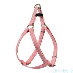 Amibelle nahkavaljaat Mac, 25 cm, roosa hinta ja tiedot | Koiran valjaat ja kaulapannat | hobbyhall.fi