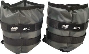 Käsi- ja jalkapainot EB Fit 2 x 4 kg, harmaa hinta ja tiedot | Käsipainot, kahvakuulat ja voimaharjoittelu | hobbyhall.fi