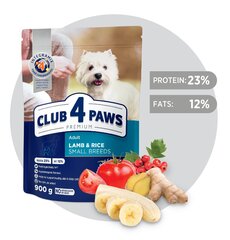CLUB 4 PAWS Premium täysravinto Hypoallergeeninen, pienet rodut, 900g hinta ja tiedot | Koiran kuivaruoka | hobbyhall.fi