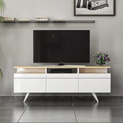 TV-taso Kalune Design 382 150 cm, valkoinen hinta ja tiedot | TV-tasot | hobbyhall.fi