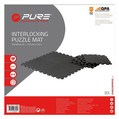 Pure2Improve-harjoitusmatto urheiluun ja harjoituksiin, musta hinta ja tiedot | Joogamatot | hobbyhall.fi