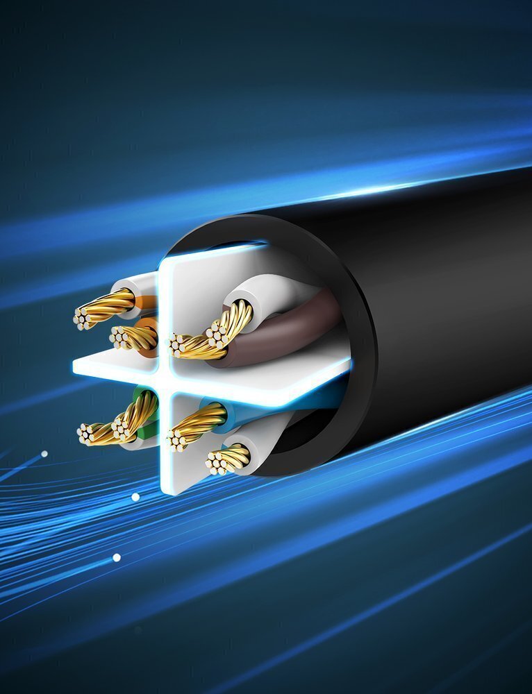 Ugreen Ethernet-kaapeli RJ45 Cat 6 UTP, 3 m hinta ja tiedot | Kaapelit ja adapterit | hobbyhall.fi