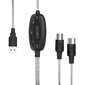 Logilink USB Midi Cable UA0037N hinta ja tiedot | Kaapelit ja adapterit | hobbyhall.fi