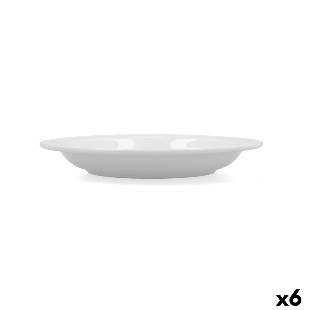Lautanen Bidasoa Glacial Ceramic White (23 cm) (Pakkaus 6x) hinta ja tiedot | Astiat | hobbyhall.fi