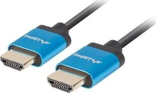 Lanberg CA-HDMI-22CU-0010-BK hinta ja tiedot | Kaapelit ja adapterit | hobbyhall.fi