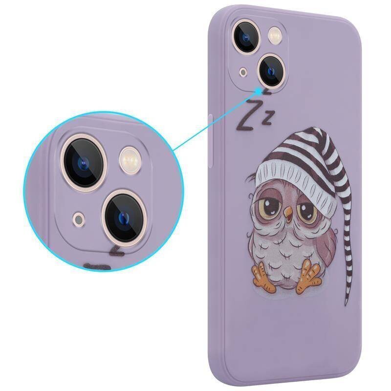 Samsung Galaxy S21 FE - Owl Sleepy, liila hinta ja tiedot | Puhelimen kuoret ja kotelot | hobbyhall.fi