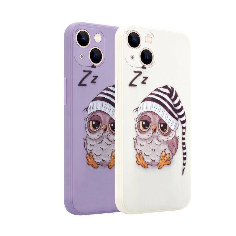 Samsung Galaxy S21 FE - Owl Sleepy, liila hinta ja tiedot | Puhelimen kuoret ja kotelot | hobbyhall.fi