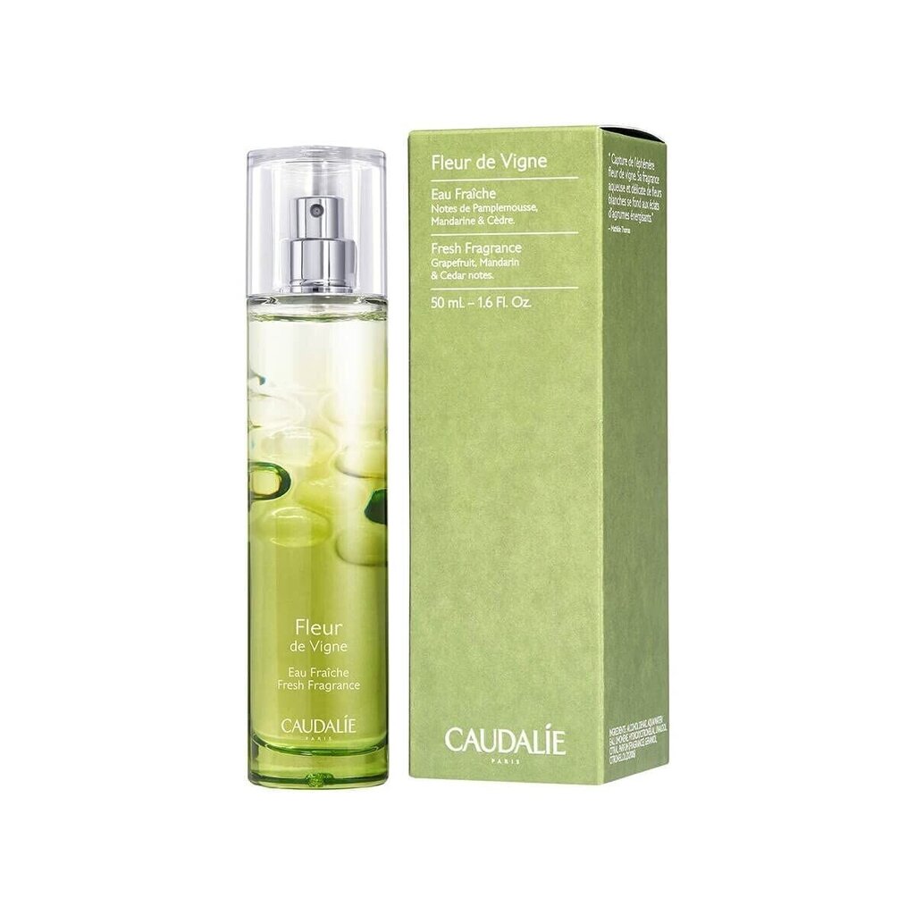 Unisex hajuvesi Caudalie Fleur de Vigne Eau Fraiche 50 ml hinta ja tiedot | Naisten hajuvedet | hobbyhall.fi