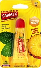 Suojaava huulirasva Carmex Pineapple Mint, 10 g hinta ja tiedot | Huulipunat, huulikiillot ja huulirasvat | hobbyhall.fi