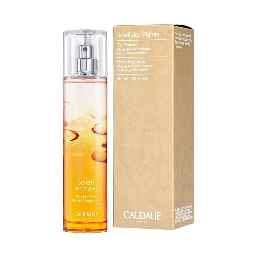 Caudalie soleil des vignes eau fraiche EDT naisille, 50 ml hinta ja tiedot | Naisten hajuvedet | hobbyhall.fi